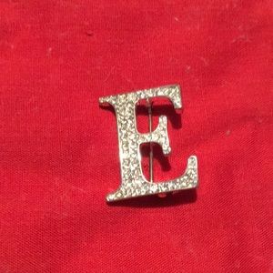 Vintage Initial E Brooch